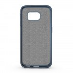 Wholesale Samsung Galaxy S6 Edge Credit Card Fiber Hybrid Case (Navy Blue)